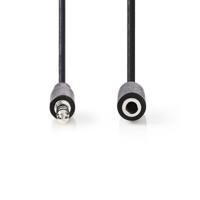 Stereo-Audiokabel | 3,5 mm Male - 3,5 mm Female | 1,0 m | Zwart - thumbnail