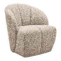 WOOOD Draaifauteuil 'Mojo' Bouclé, kleur Beige Melange - thumbnail