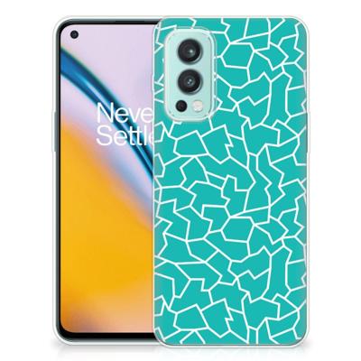OnePlus Nord 2 5G | Hoesje maken | Cracks Blue OnePlus Nord 2 5G | Hoesje maken | Cracks Blue