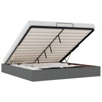 Bedframe zonder matras 180x200 cm stof donkergrijs - thumbnail