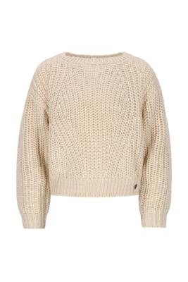 Like Flo winter sweater meisjes - beige - Djuna - gebreid