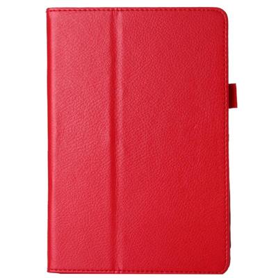 Litchi textuur horizontale Flip PU lederen beschermhoes met houder voor iPad mini 4(Red)