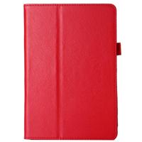 Litchi textuur horizontale Flip PU lederen beschermhoes met houder voor iPad mini 4(Red) - thumbnail