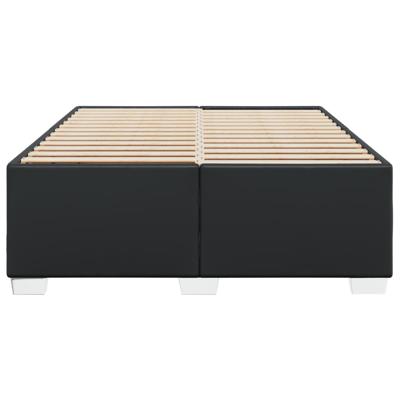 Bedframe kunstleer zwart 180x200 cm - thumbnail