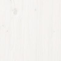 Bedframe massief hout wit 140x190 cm - thumbnail