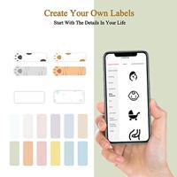 NIIMBOT A2A68301401 Etiketten (rol) 14 x 40 mm Lichtblauw 160 stuk(s) Universele etiketten - thumbnail