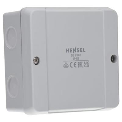 Hensel DE 9340 Aftakkast (l x b x h) 98 x 98 x 55 mm Grijs IP55 1 stuk(s)