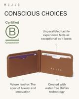 Mujjo Magsafe lederen pasjes houder/stand - Tan - thumbnail