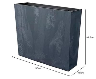 Prosperplast Bloempot Urbi Case Tower (Antraciet, 580x180x498) Prosperplast Bloempot Urbi Case Tower (Antraciet, 580x180x498)