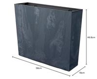 Prosperplast Bloempot Urbi Case Tower (Antraciet, 580x180x498) - thumbnail