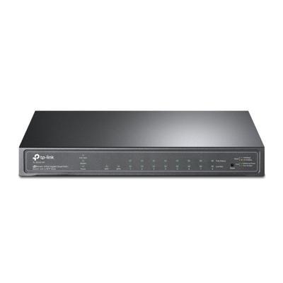 TP-Link TL-SG2210P Smart Switch met 10 poorten, met 8 PoE+ poorten (61 watt, centraal cloud-management, geïntegreerd in Omada-SDN, IPv6-ondersteuning, veilig netwerk), zwart