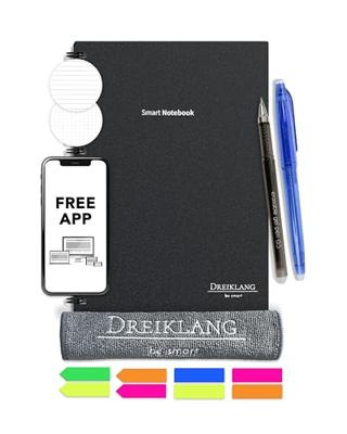 Dreiklang be smart 4270001452108 Opnieuwbeschrijfbaar notitieboek met planner Gelinieerd, Dotted (punten) Zwart Aantal paginas: 50 DIN A5