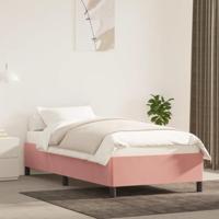 Bedframe fluweel roze 100x200 cm - thumbnail