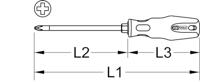 KS Tools 159.1027 1591027 Kruiskop schroevendraaier PH 0 DIN ISO 8764 - thumbnail