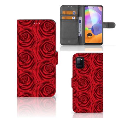 Samsung Galaxy A31 Hoesje Red Roses Samsung Galaxy A31 Hoesje Red Roses