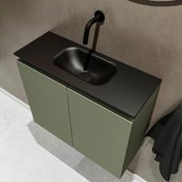 MONDIAZ TURE 60cm toiletmeubel army. EDEN wastafel urban midden geen kraangat - thumbnail