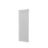Plieger Antika Retto designradiator verticaal middenaansluiting 1800x595mm 1753W wit structuur 7253217 - thumbnail