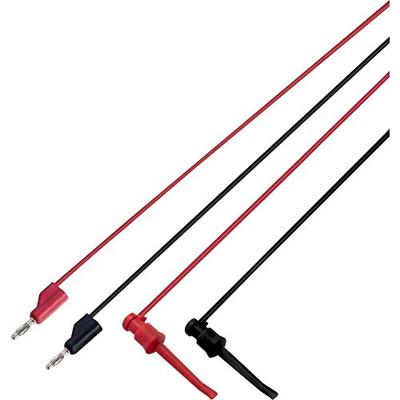 VOLTCRAFT MSL-102 Meetsnoer 4mm-stekker 1.00 m Zwart, Rood 1 stuk(s)