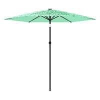 Parasol met stalen paal 268x268x226 cm groen - thumbnail