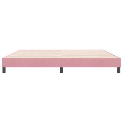 Boxspring zonder matras fluweel roze 180x210 cm