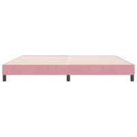 Boxspringbed zonder matras 180x220 cm fluweel roze - thumbnail