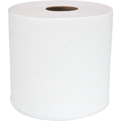 Poetspapier | op rol | 19cm | 300m | papier | wit | 6 stuks