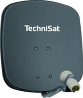 TechniSat DIGIDISH 45 Satellietschotel voor 1 deelnemer (45 cm kleine satellietinstallatie - complete set met wandhouder en universele V/H Single-LNB) grijs - thumbnail