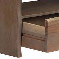 Salontafel met natuurlijke rand 90x50x40 cm acaciahout grijs - thumbnail