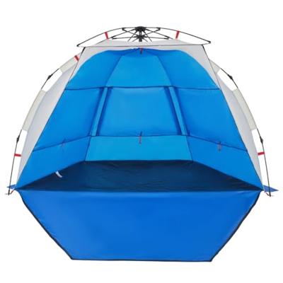 Strandtent 2-persoons waterdicht snelontgrendeling azuurblauw Strandtent 2-persoons waterdicht snelontgrendeling azuurblauw