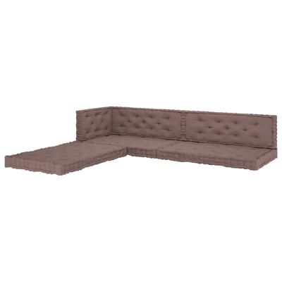 vidaXL Palletvloerkussens 7 st katoen taupe vidaXL Palletvloerkussens 7 st katoen taupe