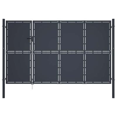 Tuinpoort staal 350x175 cm antraciet