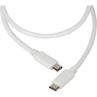 Vivanco 37561 USB-kabel USB 2.0 USB-C stekker, USB-C stekker 1.20 m Wit Universeel - thumbnail