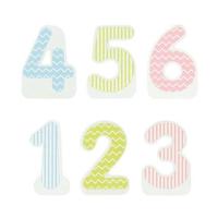 Goki houten verjaardagstrein, 10dlg. - thumbnail