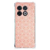 OnePlus 10 Pro Doorzichtige Silicone Hoesje Pattern Orange - thumbnail