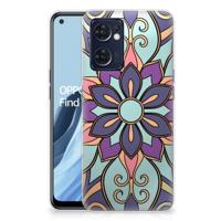 OPPO Reno 7 5G | Find X5 Lite | TPU Case | Purple Flower - thumbnail