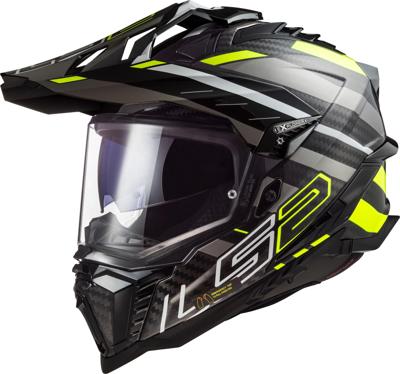 LS2 endurohelm "mx701 explorer carbon edge". helmet mx701 exp.car. edge m bl./yel./titanium LS2 endurohelm "mx701 explorer carbon edge". helmet mx701 exp.car. edge m bl./yel./titanium
