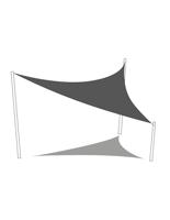 Zonnetent Faura Beige 3,6 x 3,6 x 3,6 m Driehoekig - thumbnail