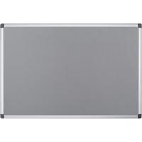Q-CONNECT textielbord met aluminium frame 60 x 45 cm grijs - thumbnail