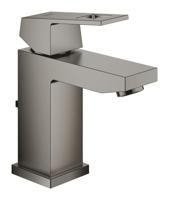 Wastafelmengkraan GROHE Eurocube S-Size M/Waste 28 Mm Hard Graphite Geborsteld - thumbnail
