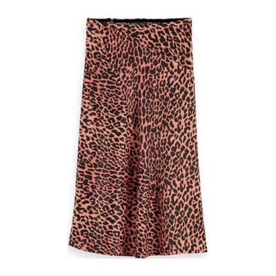 Bias cut midi skirt combo f