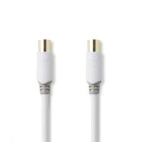 Nedis Coaxkabel | IEC Male | IEC Female | 100 dB | 2 m | Wit | 1 stuks - CSBW40015WT20 CSBW40015WT20 - thumbnail