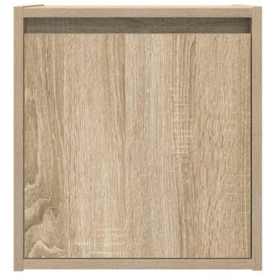 Nachtkastjes 2 st wandgemonteerd 38x34x40 cm sonoma eikenkleur