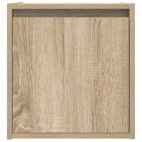 Nachtkastjes 2 st wandgemonteerd 38x34x40 cm sonoma eikenkleur - thumbnail