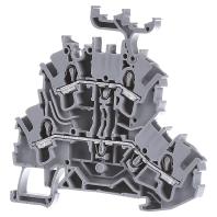 WAGO 2002-2231 Doorgangsklem 2-etages 5.20 mm Spanveer Toewijzing: L, L Grijs 50 stuk(s) - thumbnail