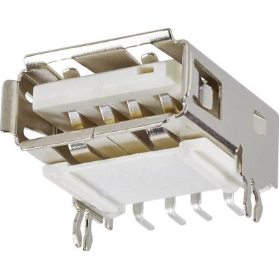 FCI USB 87583-2010BLF Inbouwbus USB type A 2.0 Bus, inbouw horizontaal 1 Poort 1 stuk(s)