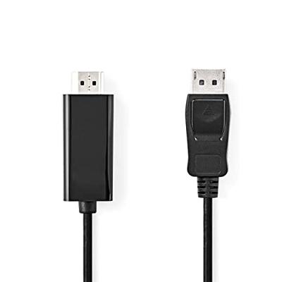 Nedis DisplayPort-Kabel | DisplayPort Male naar HDMI | 1 m | 1 stuks - CCGB37100BK10 CCGB37100BK10 Nedis DisplayPort-Kabel | DisplayPort Male naar HDMI | 1 m | 1 stuks - CCGB37100BK10 CCGB37100BK10
