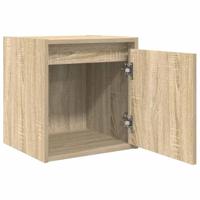 Nachtkastjes 2 st wandgemonteerd 38x34x40 cm sonoma eikenkleur - thumbnail