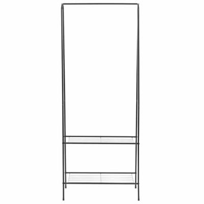 Kledingrek 59x35x150 cm zwart