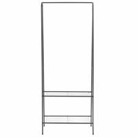 Kledingrek 59x35x150 cm zwart - thumbnail