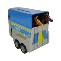 Kids Globe VW Transporter politie met paardentrailer - thumbnail